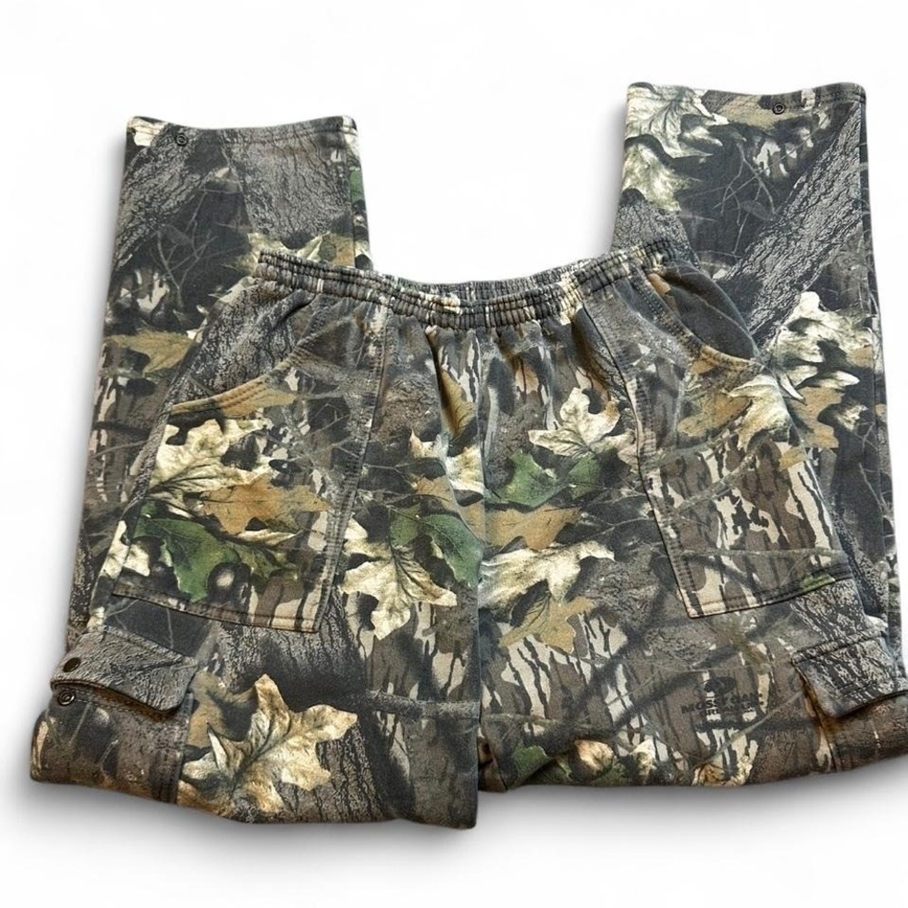 Vintage Jerzees Outdoors Realtree Camo Mossy Oak Sweatpants Y2K Baggy Size XL